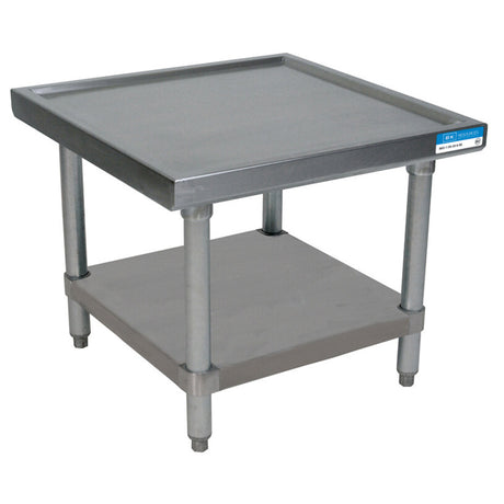BK Resources MST-2424SS Stainless Steel Machine Stand with Stainless Steel Undershelf 24X24