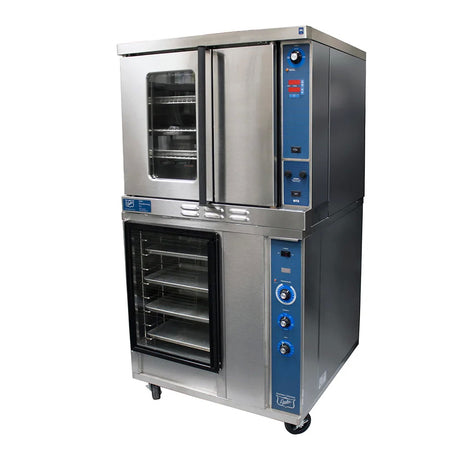 Duke 613-G3XX/PFB-2 Single Full Size Gas Convection Oven with Proofer Base 46,000 BTU