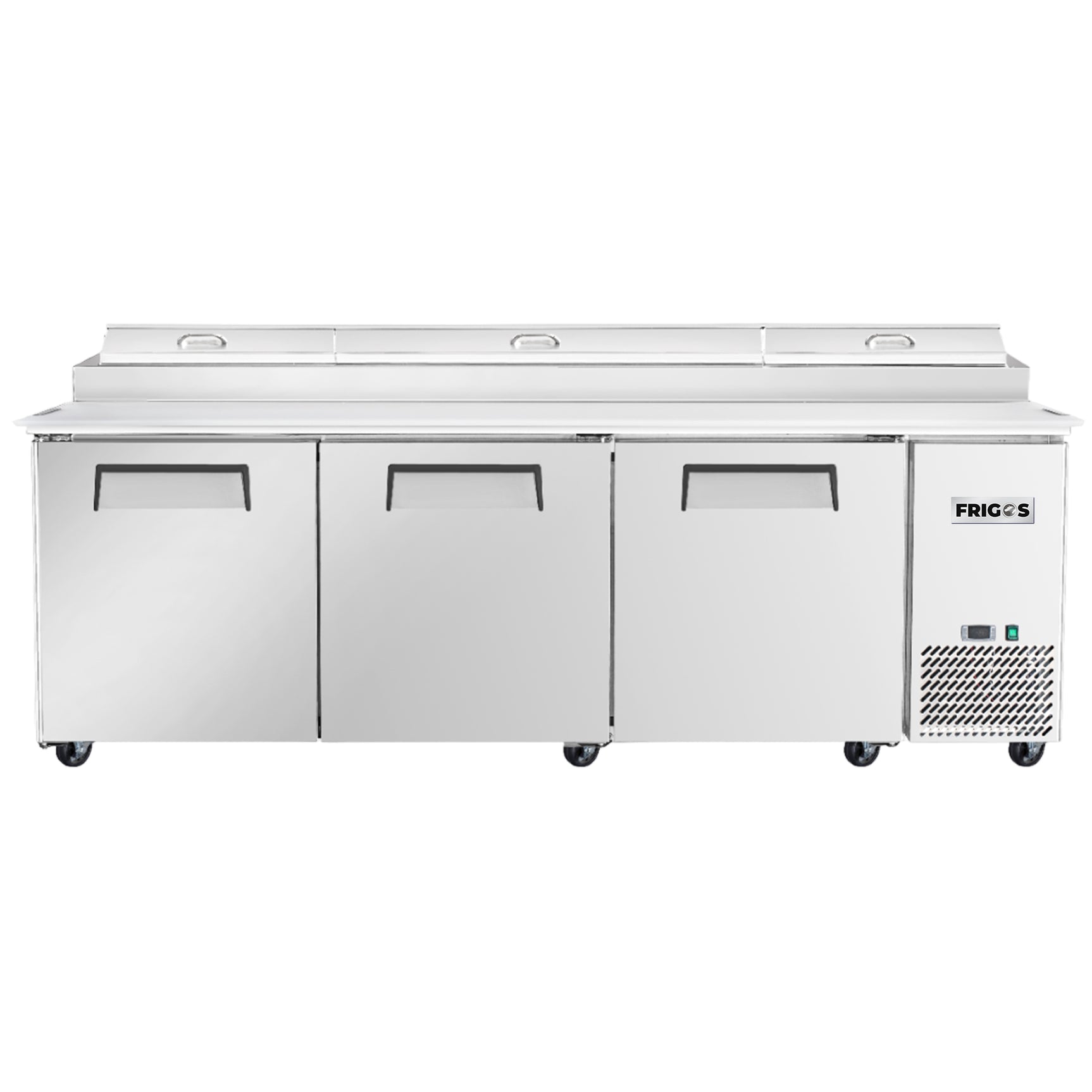 Frigos Platinum FG-PZPTS-93 93 3 Door Refrigerated Pizza Prep Table