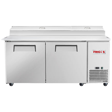 Frigos Value Series FGV-PZPT-67 67" 2 Door Refrigerated Pizza Prep Table