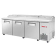Frigos Value Series FGV-PZPT-93 93" 3 Door Refrigerated Pizza Prep Table