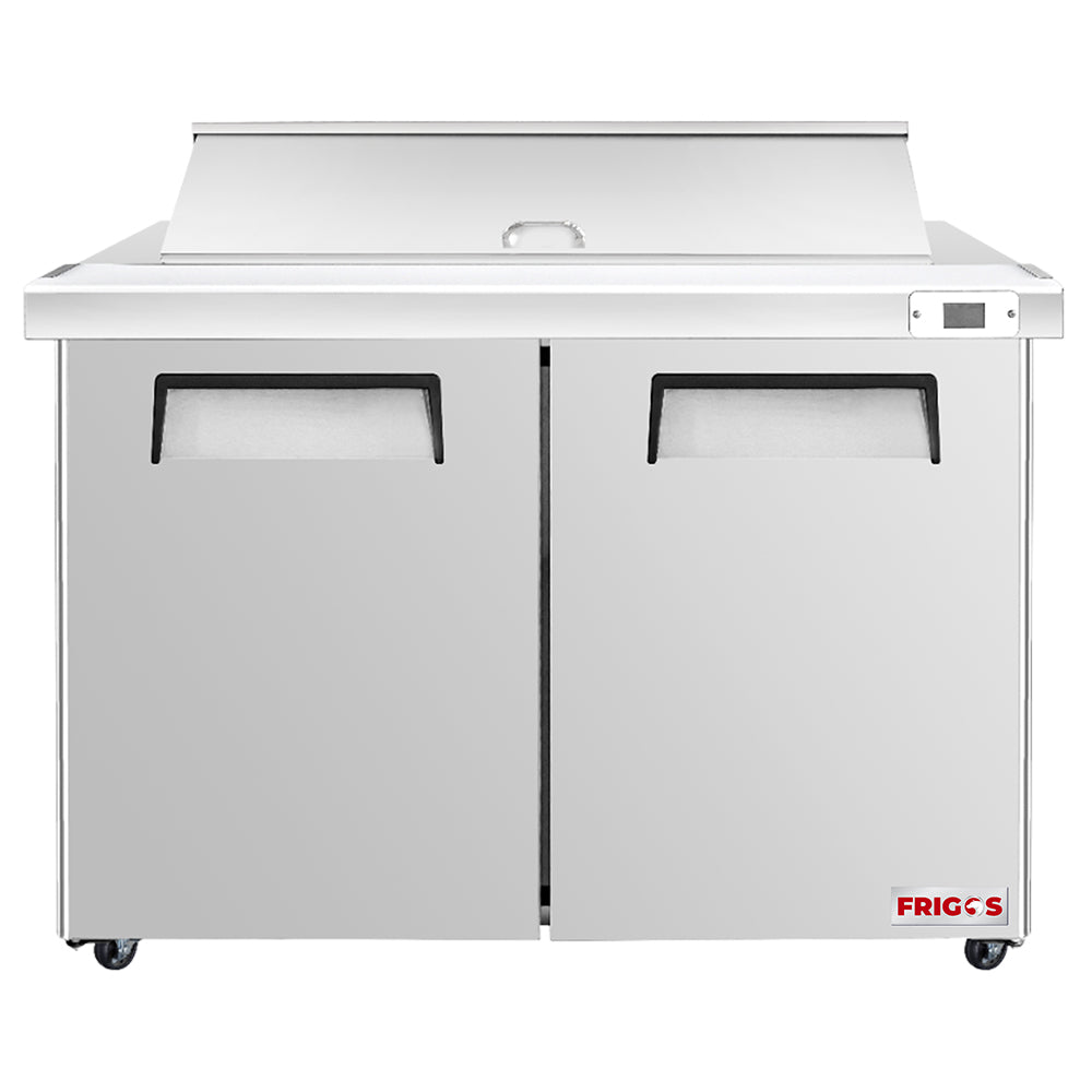 Frigos Value Series FGV-SWPT-48 48" 2 Door Refrigerated Sandwich Prep Table