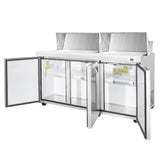 Frigos Value Series FGV-SWPT-72 72" 3 Door Refrigerated Sandwich Prep Table