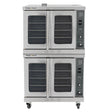 Inferno Blaze Premium IBP-CO-92/LP 38" Full Size Double Deck Liquid Propane Convection Oven - 92,000 BTU