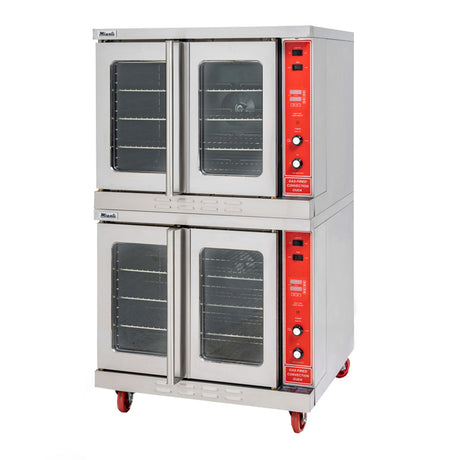 Migali C-CO2-NG 38 Full Size Double Deck Natural Gas Convection Oven - 92,000 BTU