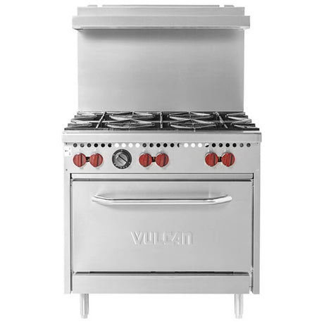 Vulcan SX36-6BN SX SERIES 36 Natural Gas Range with 6 Burners and Standard Oven