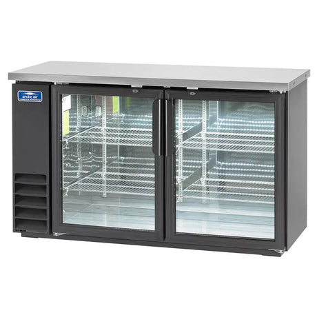 Arctic Air ABB60G 60" Glass Door Refrigerated Back Bar Cooler 16.7 Cu Ft - Kitchen Pro Restaurant Equipment