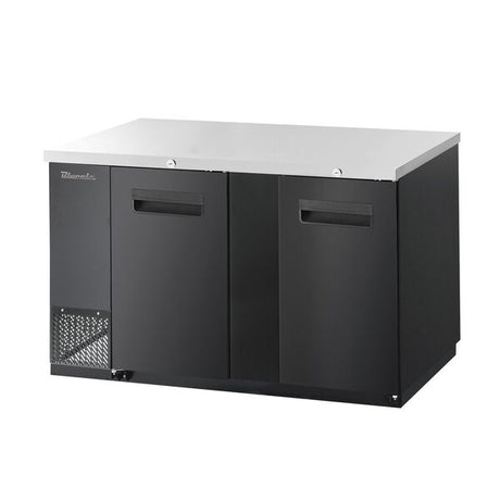 Blue Air BBB69-3B-HC Black 2 Solid Door Refrigerated Back Bar Storage Cabinet - Kitchen Pro Restaurant Equipment