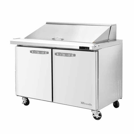 Blue Air BLMT36-HC 36" Refrigerated Mega Top Sandwich Prep Table with Two Swing Doors - 9.5 Cu Ft - Kitchen Pro Restaurant Equipment
