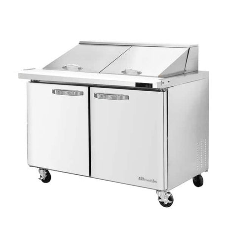Blue Air BLMT60-HC 60" Refrigerated Mega Top Sandwich Prep Table with Two Swing Doors 16.7 Cu Ft - Kitchen Pro Restaurant Equipment