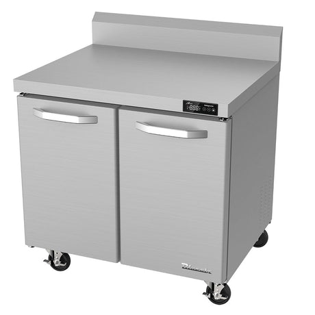 Blue Air BLUF36-WT-HC 36.38'' 2 Section Worktop Freezer 9.5 Cu Ft - Kitchen Pro Restaurant Equipment