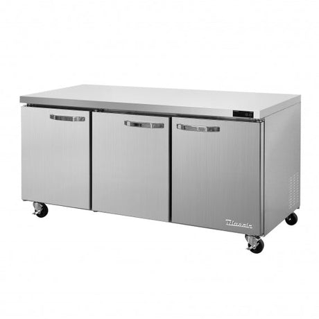 Blue Air BLUR72-HC 72" 3 Section Undercounter Refrigerator 20.2 Cu Ft - Kitchen Pro Restaurant Equipment