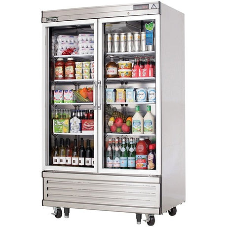 Everest EBGNR2 Reach-In Refrigerator 2 Glass Doors 33 cu.ft - Kitchen Pro Restaurant Equipment