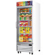 Everest EMGF23 Reach-In Merchandising Freezer 1 Glass Doors 23 cu.ft - Kitchen Pro Restaurant Equipment