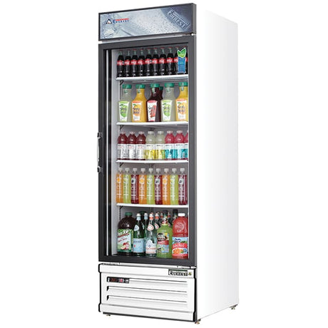Everest EMGR10 Reach-In Merchandising Refrigerator 1 Glass Doors 10 cu.ft. - Kitchen Pro Restaurant Equipment