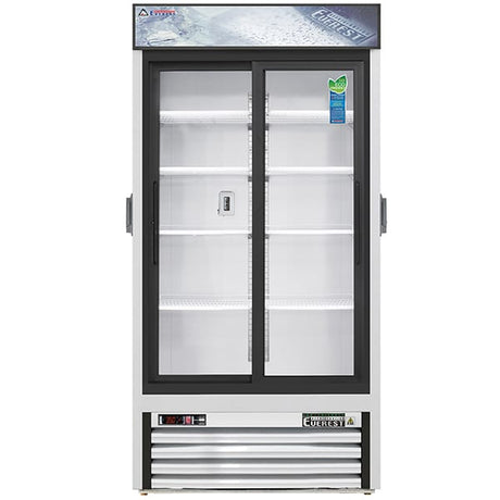 Everest EMGR33C Reach-In Chromatography Refrigerator 2 Glass Doors 33 cu.ft - Kitchen Pro Restaurant Equipment
