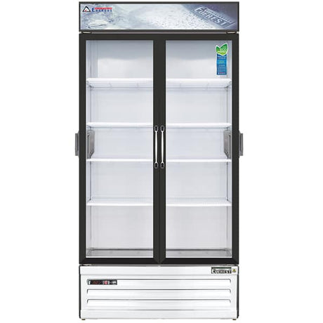 Everest EMSGR33C Reach-In Chromatography Refrigerator 2 Swing Glass Doors 36 cu.ft - Kitchen Pro Restaurant Equipment