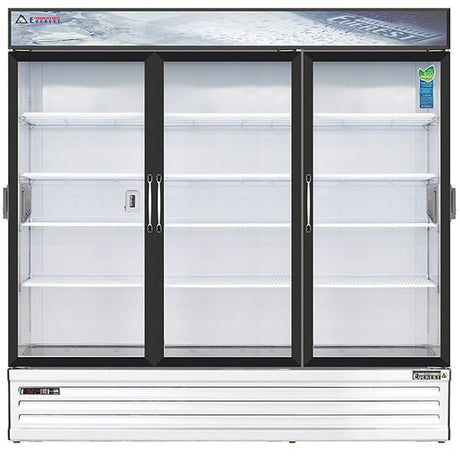 Everest EMSGR69C Reach-In Merchandising Refrigerator 3 Glass Doors 71 cu.ft. - Kitchen Pro Restaurant Equipment