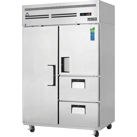 Everest ESR2D2 Reach-In Refrigerator 2 Doors 2 Drawers 48 cu.ft - Kitchen Pro Restaurant Equipment