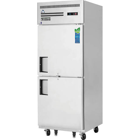 Everest ESRH2 Reach-In Refrigerator 2 Solid Half Doors 23 cu. ft. - Kitchen Pro Restaurant Equipment