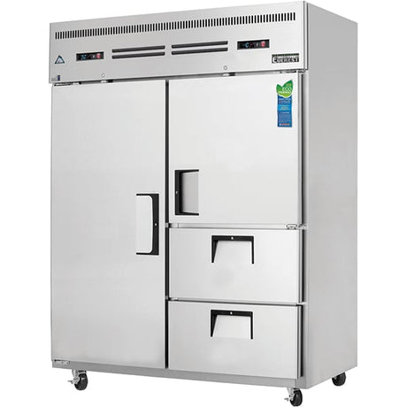 Everest ESWQ2D2 Reach-In Refrigerator and Freezer Combos 2 Doors 2 Drawers 53 cu.ft. - Kitchen Pro Restaurant Equipment