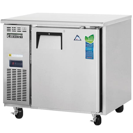 Everest ETR1-24 Undercounter Refrigerator 6 cu.ft. 1 Solid Door - Kitchen Pro Restaurant Equipment