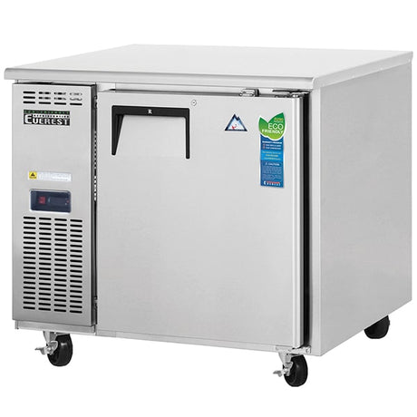 Everest ETR1 Undercounter Refrigerator 9 cu.ft. 1 Solid Door - Kitchen Pro Restaurant Equipment