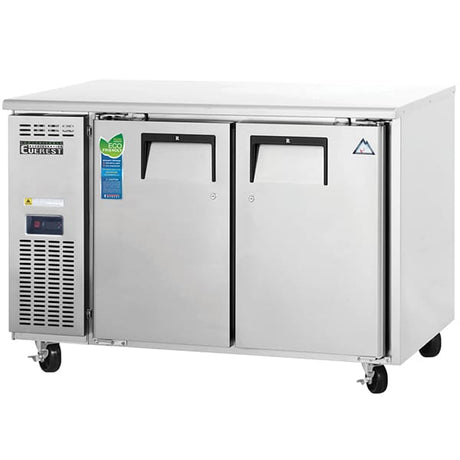 Everest ETR2-24 Undercounter Refrigerator 9 cu.ft. 2 Solid Doors - Kitchen Pro Restaurant Equipment