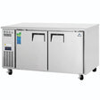 Everest ETWR2 Undercounter Refrigerator 18 cu.ft. 2 Solid Doors - Kitchen Pro Restaurant Equipment