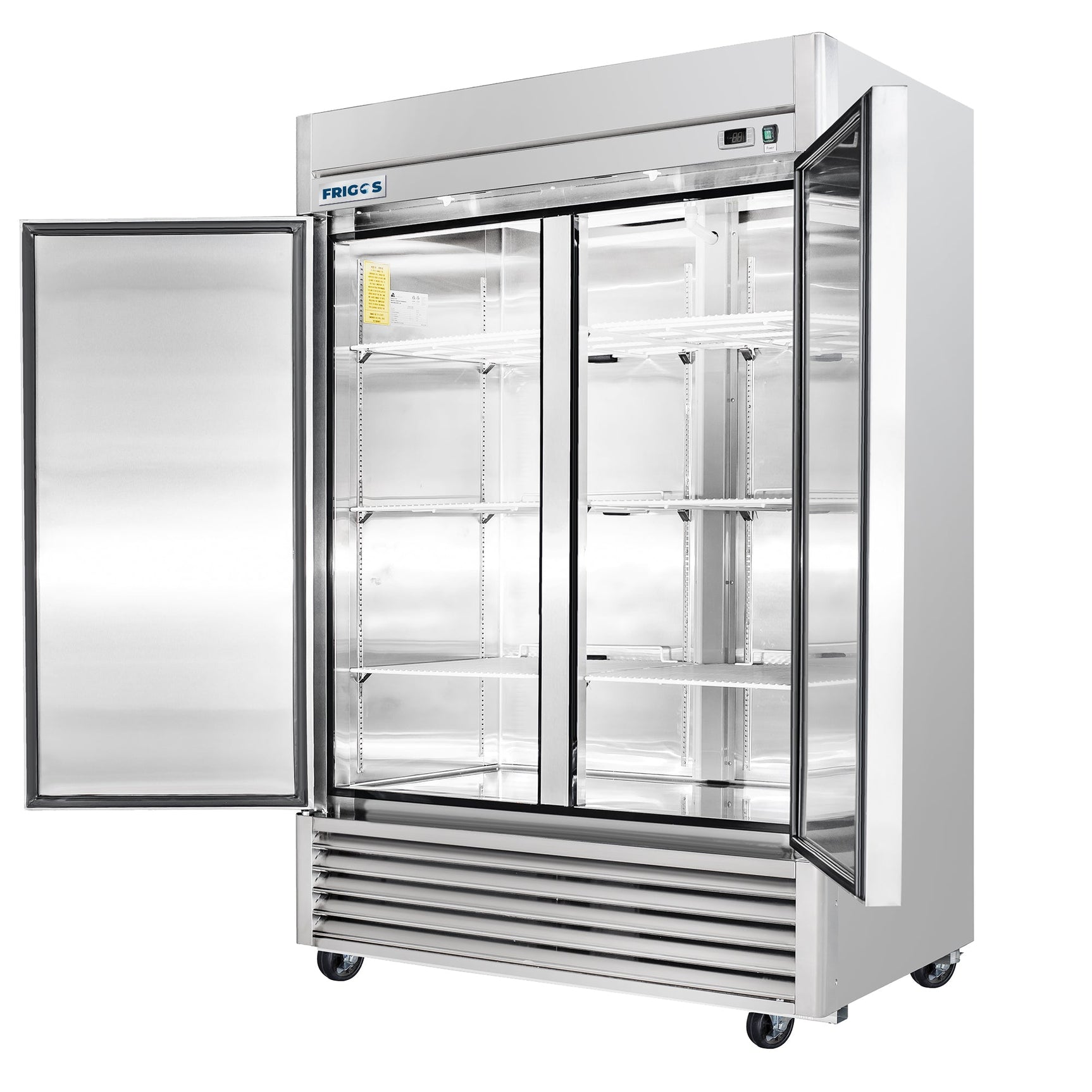 Frigos FG-FZ-2D 54" Solid 2 Door Reach-In Commercial Freezer 47 Cu Ft - Kitchen Pro Restaurant Equipment