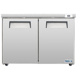 Frigos FG-UCRF-48 48" 2 Door Undercounter Refrigerator - Kitchen Pro Restaurant Equipment
