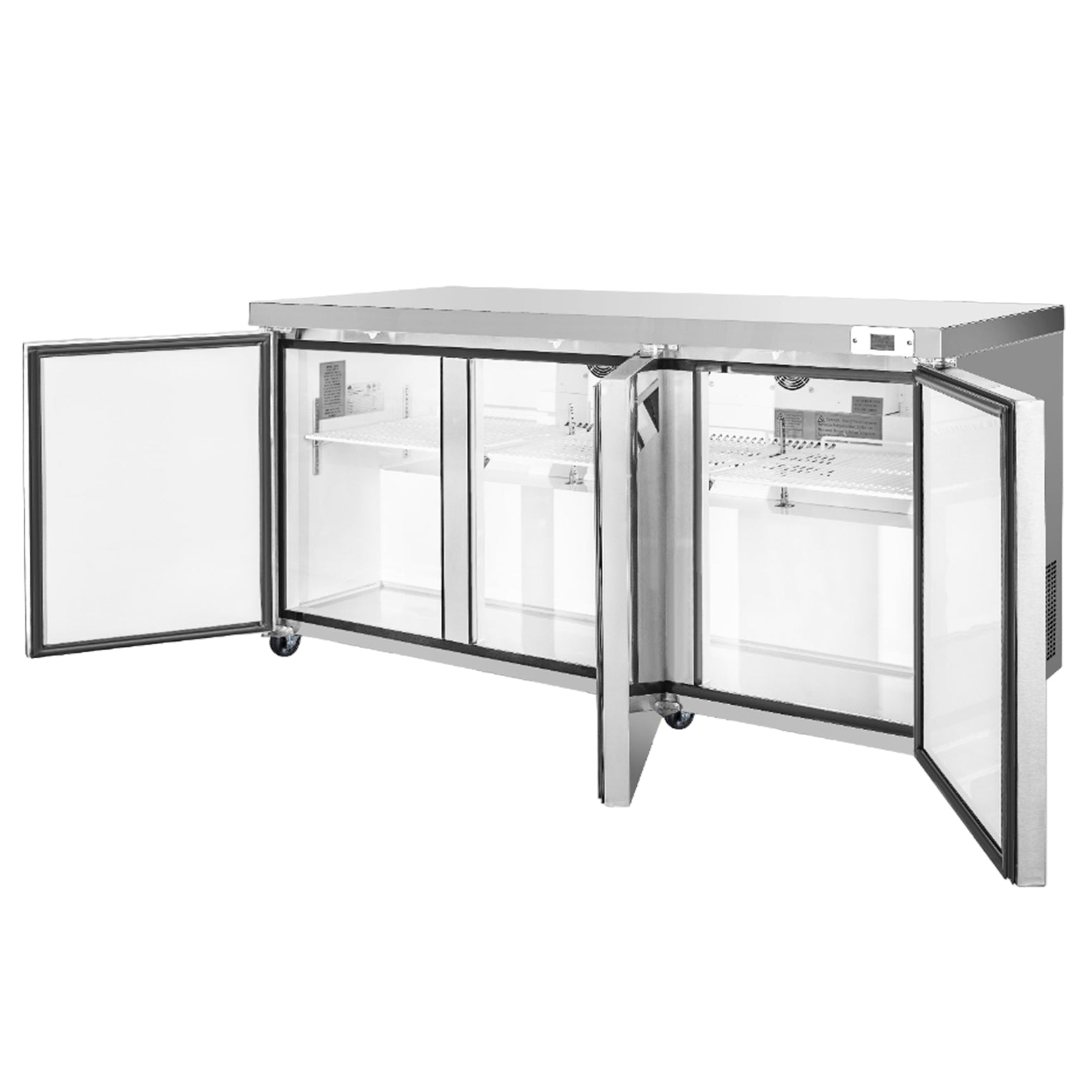 Frigos FG-UCRF-72 72" 3 Door Undercounter Refrigerator - Kitchen Pro Restaurant Equipment