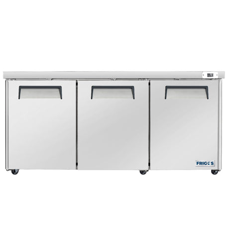 Frigos FG-UCRF-72 72" 3 Door Undercounter Refrigerator - Kitchen Pro Restaurant Equipment