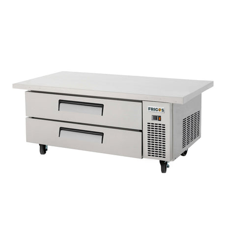 Frigos Premium FGP-CB-5260 52" 2 Drawer Refrigerated Chef Base with 60" Extended Top - Kitchen Pro Restaurant Equipment