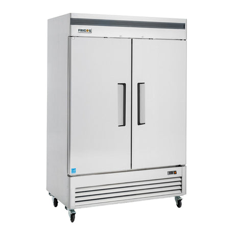 Frigos Premium FGP-FZ-2DBC 54” Bottom Mount Double Solid Door Reach-In Freezer 49 Cu Ft - Kitchen Pro Restaurant Equipment