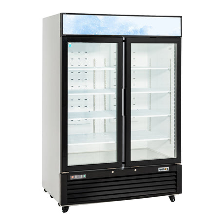 Frigos Premium FGP-RFM-49 54.4" Two Swing Glass Door Merchandiser Refrigerator – 49 Cu Ft - Kitchen Pro Restaurant Equipment