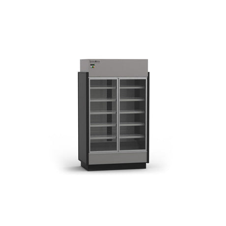 Hydra-Kool KGV-MD-3-S 75" Three Section Merchandiser Refrigerator with Swing Door, 56.37 cu. ft. - Kitchen Pro Restaurant Equipment