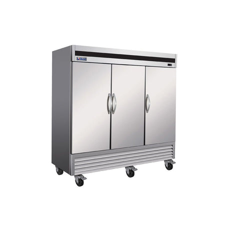 IKON IB81F-DV 81" 3-Door Solid Reach-In Freezer - Bottom Mount - Kitchen Pro Restaurant Equipment