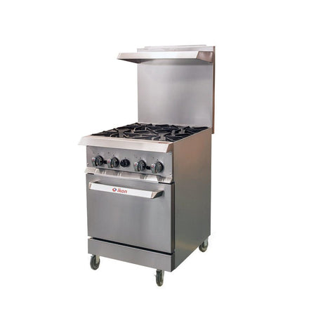 IKON IR-4-24 Gas 4 Burner 24" Range with Standard Oven - 120K BTU - Kitchen Pro Restaurant Equipment
