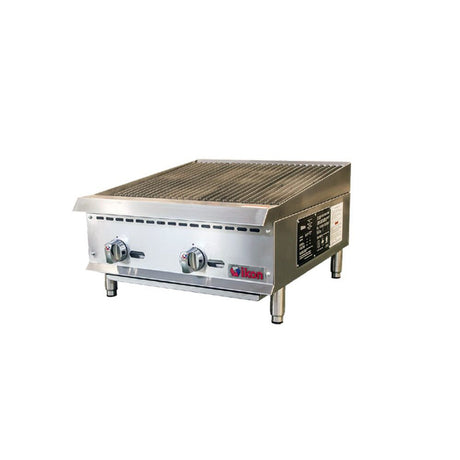 IKON IRB-24 24" Gas Countertop Radiant Charbroiler - 70K BTU - Kitchen Pro Restaurant Equipment