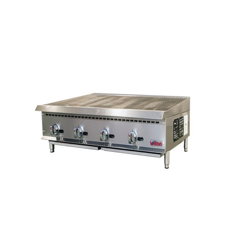 IKON IRB-48 48" Gas Countertop Radiant Charbroiler - 140K BTU - Kitchen Pro Restaurant Equipment