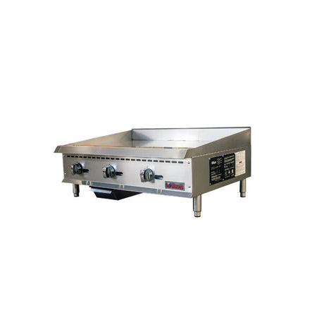 IKON ITG-36 36" Gas Countertop Griddle with Thermostatic Controls - 90K BTU - Kitchen Pro Restaurant Equipment