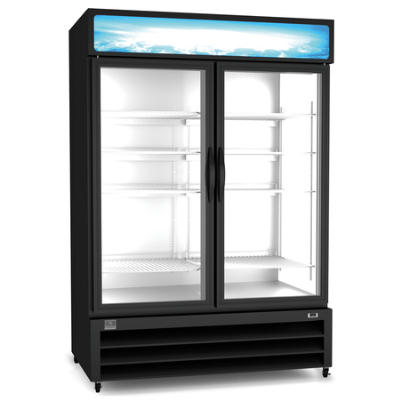 Kelvinator KCHGM48F 2-Glass Door Merchandiser Freezer 48 Cu Ft - Kitchen Pro Restaurant Equipment