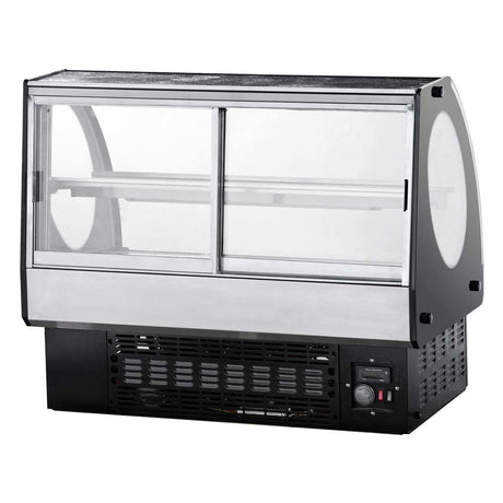 Kool-It KCD-36 36" Countertop/Drop-In Refrigerated Deli Case - Curved Glass - Kitchen Pro Restaurant Equipment