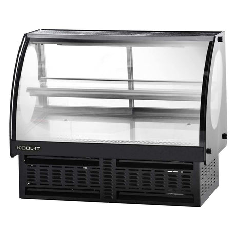Kool-It KCD-48 47" Countertop/Drop-In Refrigerated Deli Case - Curved Glass - Kitchen Pro Restaurant Equipment