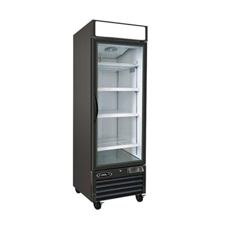 Kool-It KGF-23 27" Black Swing Glass Door Merchandiser Freezer - Kitchen Pro Restaurant Equipment