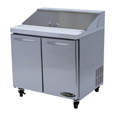 Kool-It KST-36-2 36" 2-Section Refrigerated Sandwich Prep Table - Kitchen Pro Restaurant Equipment