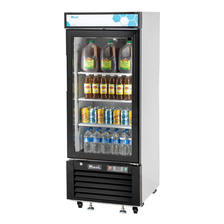 Migali C-10RM-HC 1-Glass Door Merchandiser Refrigerator 10 Cu Ft - Kitchen Pro Restaurant Equipment