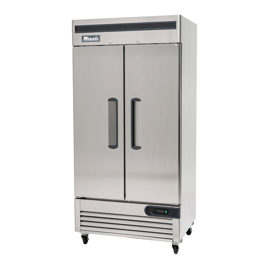 Migali C-2RB-35-HC 40” Reach-In Refrigerator Double Solid Door 35 Cu Ft - Kitchen Pro Restaurant Equipment