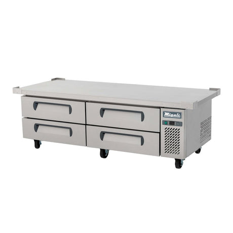 Migali C-CB72-76-HC 72” 4 Drawer Refrigerated Chef Base with 76" Extended Top - Kitchen Pro Restaurant Equipment